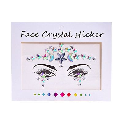 HANRUO Festival Face Jewels Crystal Body Stickers Make Up Face Gems Glitter Rhinestones Face Sticker for Festival (Color : YT-69)