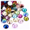 HANRUO Rhinestones Crystal Glass Strass Flatback Glue On Nail Art Rhinestone (Color : 0001, Size : SS6-1440PCS) view 1