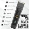 Brio Beardscape V2 Cordless Beard Trimmer for Men with Ceramic Blade, Gray view 4