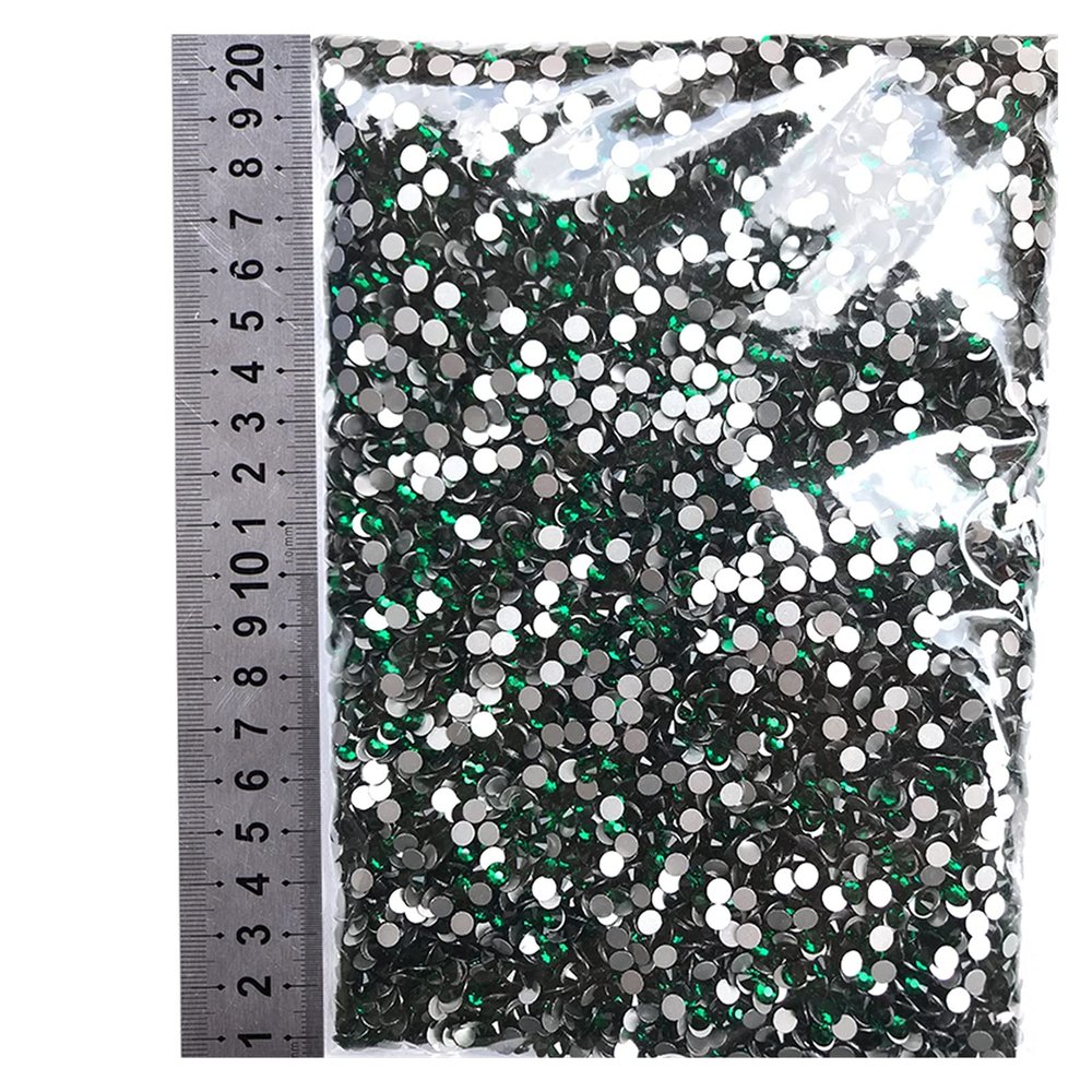 14400Pcs Flatback Crystal AB Non Hotfix Rhinestones in Bulk Package SS3-SS20 Clear AB Strass for Nail Wedding (Color : 0009, Size : SS12-14400pcs)