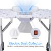 BYOOTIQUE Portable Manicure Nail Table Folding Nail Desk with Built-in Dust Collector, Carry Bag, Manicure Table With Lockable Wheel for Nail Tech Tattoo Workstation Beauty Spa Salon, White view 3