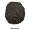 Afro Curly Men's Wigs Mono Lace with NPU Curly Weave Hair Unit Black Men's Toupee Afro Toupee For Men African Kinky Curly Fine Mono Durable Hair Replacement System Tape Around African American Black Unit AFRO AAA1 Hair Extension Unit for Black Men (7 view 2