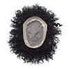 Afro Curly Men's Wigs Mono Lace with NPU Curly Weave Hair Unit Black Men's Toupee Afro Toupee For Men African Kinky Curly Fine Mono Durable Hair Replacement System Tape Around African American Black Unit AFRO AAA1 Hair Extension Unit for Black Men (7 view 4