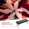 FOMIYES 1pc Japanese Manicure Hand Rest Cushion Comfortable Nail Art Pillow for Salon Use Wooden Design for Manicure Training and Personal Nail Care view 2