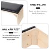 FOMIYES 1pc Japanese Manicure Hand Rest Cushion Comfortable Nail Art Pillow for Salon Use Wooden Design for Manicure Training and Personal Nail Care view 3