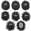 Afro Curly Men's Wigs Mono Lace with NPU Curly Weave Hair Unit Black Men's Toupee Afro Toupee For Men African Kinky Curly Fine Mono Durable Hair Replacement System Tape Around African American Black Unit AFRO AAA1 Hair Extension Unit for Black Men (6 view 2