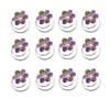 APSAMBR-12 PCS Rhinestone Flower Spiral Hair Pin Crystal Hair Twisters Coils Hair Clips Metal Spiral Twist Hairpins Hair Pins Wedding Bridal Hair Accessories (Rainbow color) view 3