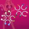 PLLO 110PCS Mixed Pack Body Jewelry Piercing Kit, Eyebrow, Navel, Belly, Tongue, Lip, Bar, Nose Ring, Stainless Steel, Modern Style, Unisex view 2