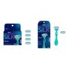 Schick Hydro Silk Moisturizing Razor Blade Refills for Women (4 Count) and Schick Hydro Silk Sensitive Skin Razor for Women view 1