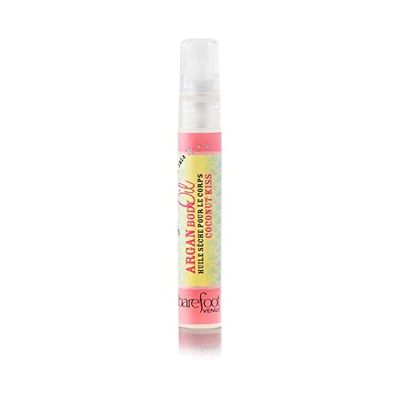 Barefoot Venus Travel Size Mini Argan Body Oil - 8 Milliliters (Coconut Kiss)