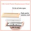Flawless Nu Razor Replacement Heads, Rose Gold Plated Body With Covers, Compatible Hair Remover Head for Finishing Touch Women's Razor (2 Count) view 3