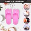 60 Pairs Disposable Anti-Slip Pedicure EVA Slippers Spa Party Pack- Bulk 6 Fun Colors Ideal for At Home Spa Party & Nail Salon view 2