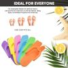 60 Pairs Disposable Anti-Slip Pedicure EVA Slippers Spa Party Pack- Bulk 6 Fun Colors Ideal for At Home Spa Party & Nail Salon view 4