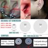 BodyAce 100pcs Clear Silicone Earrings Backs, Clear Piercing Disc for Piercing Bump, Plastic Disc Pads Stabilize Earlobe Support Patches (Disc Diameter: 3,7mm) view 2