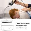 3 Inch Hair Clipper Combs Guides, Hair Clipper Guards 1 & 1/4" 1 & 1/2" 2", Mega NO.16 NO.12 NO.10 fits for most Clippers (Gray, 8pcs Mega Set) view 2