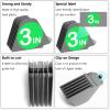 3 Inch Hair Clipper Combs Guides, Hair Clipper Guards 1 & 1/4" 1 & 1/2" 2", Mega NO.16 NO.12 NO.10 fits for most Clippers (Gray, 8pcs Mega Set) view 3