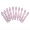 10pcs/set Multicolor Croc Clips Transparent Plastic Hairdresser Clip Hair Styling Sectioning Barrettes Professional Non Slip Alligator Clips Salon DIY Accessories Hairpins (10pcs-Light Pink) view 4