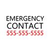 Custom Temporary Tattoos Kids - Personalized Emergency Contact Child Safty Tattoos with Phone number - If Lost Call Tattoo Sticker view 1