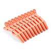 10pcs/set Multicolor Croc Alligator Clips - Transparent Plastic Hair Styling Sectioning Barrettes - Non Slip Professional Salon DIY Accessories - Hairpins (10pcs-Orange) view 2