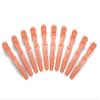 10pcs/set Multicolor Croc Alligator Clips - Transparent Plastic Hair Styling Sectioning Barrettes - Non Slip Professional Salon DIY Accessories - Hairpins (10pcs-Orange) view 3