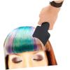 SOLUSTRE 3pcs hair colour board plastic hair dyeing board Color Comb highlighting comb balayage paddle Color For Salon Coloring Comb brush Raw flat top view 3