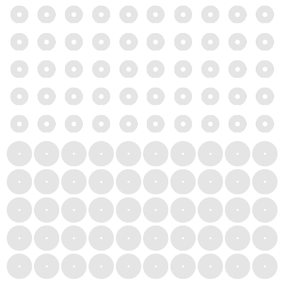 BodyAce 100pcs Clear Silicone Earrings Backs, Clear Piercing Disc for Piercing Bump, Plastic Disc Pads Stabilize Earlobe Support Patches (Disc Diameter: 3,9mm)