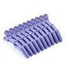 10pcs/set Multicolor Croc Clips Transparent Plastic Hairdresser Clip Hair Styling Sectioning Barrettes Professional Non Slip Alligator Clips Salon DIY Accessories Hairpins (10pcs-Lighe Purple) view 2