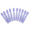10pcs/set Multicolor Croc Clips Transparent Plastic Hairdresser Clip Hair Styling Sectioning Barrettes Professional Non Slip Alligator Clips Salon DIY Accessories Hairpins (10pcs-Lighe Purple) view 4