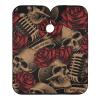 ALAZA Vintage Skulls Music Roses Barber Cape for Men Women, Waterproof Haircut Apron Beard Shaving Bib Hair Cutting Cloth 55 x 65 Inch view 1