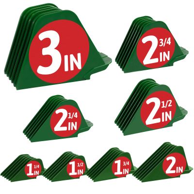 3 Inch Clipper Guards, Hair Clipper Guide Combs Premium for Wahl Clippers Mega Cutting Guides/Combs with 8 Cutting Lengths from 1.25-3 Inch Fit Most Size Wahl Clippers (8pcs from 1.25-3 Inch, Green)