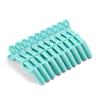 10pcs/set Multicolor Croc Clips Transparent Plastic Hairdresser Clip Hair Styling Sectioning Barrettes Professional Non Slip Alligator Clips Salon DIY Accessories Hairpins (10pcs-Cyan) view 2