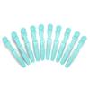 10pcs/set Multicolor Croc Clips Transparent Plastic Hairdresser Clip Hair Styling Sectioning Barrettes Professional Non Slip Alligator Clips Salon DIY Accessories Hairpins (10pcs-Cyan) view 4