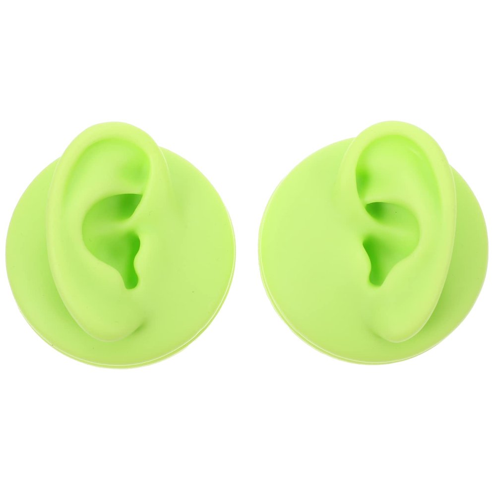 2pcs Colored Ear Model Piercing Teaching Model Piercing Ear Model Ear Model for Studs Wearing Teaching Ear Model Human Ear Model Fake Ear Model Ear Model