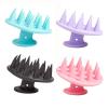 Hair Shampoo Brush Scalp Massager Brush Shower Scalp Care Brush Hair Scrubber Tools, Silicone Exfoliator Brush for Dandruff, Head Scrubber for Thick Curly Hair (4pcs) view 1