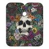 ALAZA Vintage Skull Flowers Barber Cape for Men Women, Waterproof Haircut Apron Beard Shaving Bib Hair Cutting Cloth 55 x 65 Inch view 1