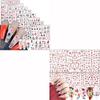 8 Sheets Rose Nail Stickers and 6 Sheets Rose Nail Stickers view 1