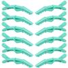 12 Pcs Alligator Hair Clips for Professional Styling Sectioning Non-slip Grip Clips for Hair Cutting with Wide Teeth & Double-Hinged-Green view 1