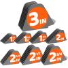 AFANSO Mega Hair Clipper Guards, 8pcs Gray, Fits Most Wahl Full Size Hair Clippers (3 Inch 8pcs) view 1