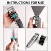 AFANSO Mega Hair Clipper Guards, 8pcs Gray, Fits Most Wahl Full Size Hair Clippers (3 Inch 8pcs) view 4
