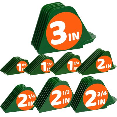 AFANSO Hair Clipper Guards, Extra Long 3 Inch, 8pcs Green - Compatible with Most Wahl Full Size Hair Clippers, Large Guide Comb Set 3', 2.75', 2.5', 2.25", 2", 1.75", 1.5", 1.25"