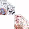 6 Sheets Rose Nail Stickers and 8 Sheets Love Heart Nail Stickers view 1
