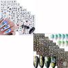 6 Sheets Rose Nail Stickers and 8 Sheets Gold Nail Stickers view 1