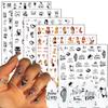 6 Sheets Sexy Girls Nail Stickers and 6 Sheets Rose Nail Stickers view 2
