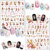 6 Sheets Sexy Girls Nail Stickers and 6 Sheets Rose Nail Stickers view 4