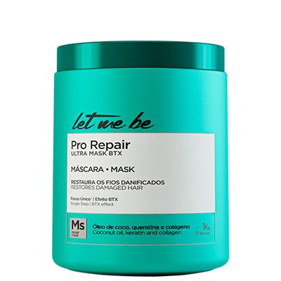Let Me Be Pro Repair Ultra Mask BTX 1kg / 35.27 oz Deep Conditioning Hair Mask for Damaged, Dry, Bleached, or Chemically Treated Hair Intense Nourishment, Shine & Smoothness Pro Repair