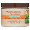 Creme of Nature Pure Honey Scalp Refresh Restorative Daily Moisturizing Scalp Cream, Hydrating Formula with Peppermint, Aloe Vera & Honey, For Braids & Protective Styles, 4.7 oz view 1