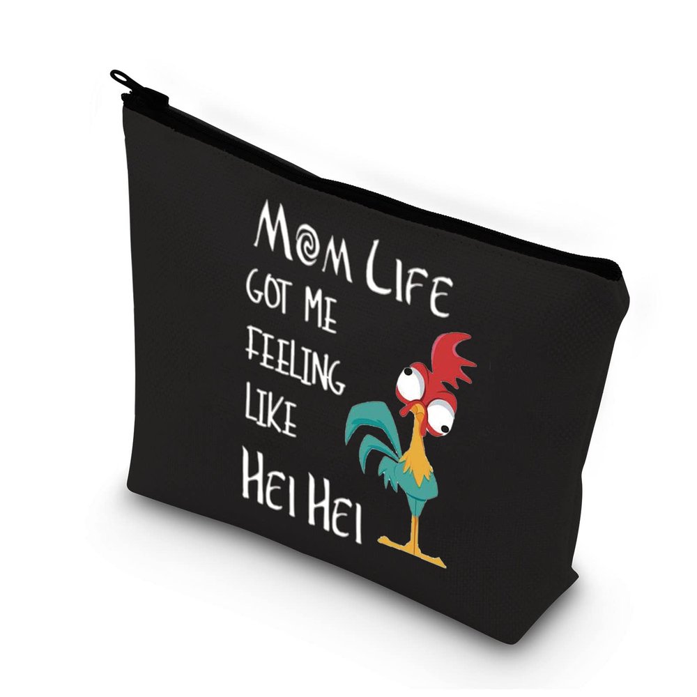 BDPWSS Chicken Makeup Bag Mom Life Got Me Feeling Like Rooster Gifts Funny Chicken Gifts Chicken Fans Cosmetic Bag For Sister Friend Bestie