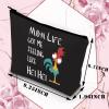 BDPWSS Chicken Makeup Bag Mom Life Got Me Feeling Like Rooster Gifts Funny Chicken Gifts Chicken Fans Cosmetic Bag For Sister Friend Bestie view 2