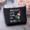 BDPWSS Chicken Makeup Bag Mom Life Got Me Feeling Like Rooster Gifts Funny Chicken Gifts Chicken Fans Cosmetic Bag For Sister Friend Bestie view 3