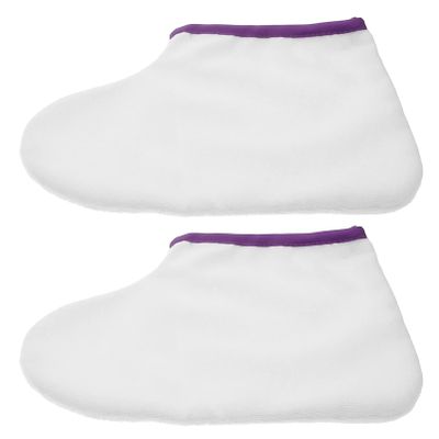 Beaupretty Paraffin Wax Foot Covers for Hot Wax Therapy and Foot Spa Moisturizing Treatment Comfortable Fit Skin Care Wraps for Home Use